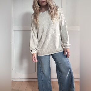 Garnett Hill Textured Women's Silk and Cotton Sweater